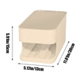 thumbnail image 3 of Fiudx Organizador de Doble Capa para Refrigerador, con Deslizamiento Automático, Gestión de Alimentos Frescos, Borde Seguro, Práctico para La Cocina Del Hogar, Plástico, Blanco, Rosa, Gris y Amarillo, 3 of 6