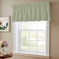 thumbnail image 6 of 2 Pack Sage Green Valance for Window Solid Color Kitchen Valance Rod Pocket Short Curtain Topper Decorative Window Treatment for Living Room Bedroom 54"x18", 6 of 8