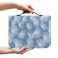 thumbnail image 2 of HELLHERO Blue White Snowflake Bible Cover for Church Outdoor Bible Study, Bookmark Belt Bible Covers PU Leather Zipper Bible Holder, 2 of 12