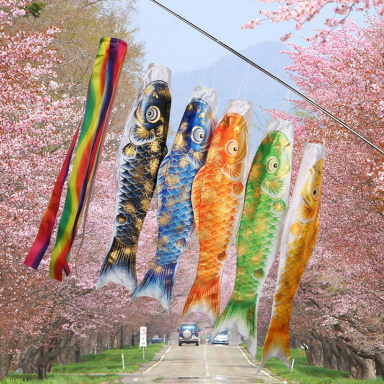Koinobori, Japanese Kites premium wallpaper mural, Wallism