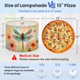 thumbnail image 2 of Linen Drum Lampshades Colorful Dragonfly Vibrant Wings Surrounded by Abstract Flowers 13"x13"x10" Light Shade for Table Lamps Floor Lamp Shades Lampshade Replacement Assembly Required, 2 of 8