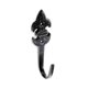 thumbnail image 1 of Securit - Gancho Antique Diseño Flor de Lis - Pack de 2 (Negro), 1 of 2