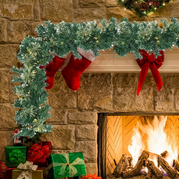 Willstar Christmas Garland 1.8M Pre lit Garland Illuminated