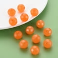 thumbnail image 7 of Imitation Jelly Acrylic Beads Faceted Round Dark Orange 16.5x16mm Hole: 2.5mm about 288pcs/500g, 7 of 7