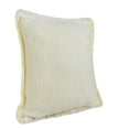 thumbnail image 3 of Laddha Home Designs Handwoven Solid Fringe Edge Cotton Throw Pillow - 20" - Yellow and White - Set, 3 of 9