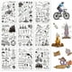 thumbnail image 1 of 9 hojas de sellos transparentes de silicona para aventuras al aire libre con formas de montaña, humanos, animales, tiendas de campaña, herramientas, faros y veleros., 1 of 7