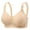 Beige, variant on Bras For Women Wireless Comfort Soft Nylon Seamless Breathable Everyday T Shirt No Underwire Lightweight Support Sizes 32 40B C D Multi Colors Pack of 2