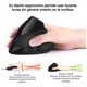 thumbnail image 3 of Mouse Vertical Ergonomico Raton Gamer Silencioso Rgb Dpi, 3 of 8