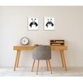 thumbnail image 2 of Gango Home Decor Modern Black And White Good and Bad Panda Adult/Teen Set; 2- 11" x 14" White Frames, 2 of 4