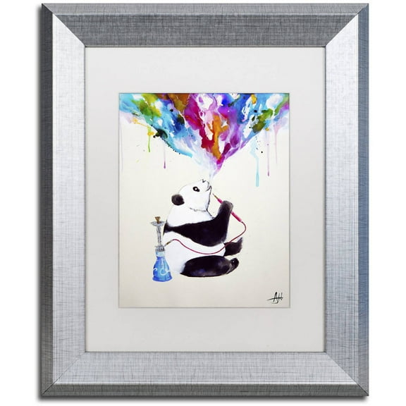 Trademark Fine Art 'Chai' Canvas Art by Marc Allante, White Matte, Silver Frame