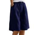 thumbnail image 1 of Pantalones cortos de pijama con estampado de cuadros y botones en la parte delantera para mujer - Ropa de dormir Pantalones cortos de estar por casa S-XXXL, 1 of 6