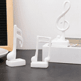 thumbnail image 3 of 3Pcs Music Note Decor, Gifts Musical Figurine Modern Statue Sculpture, Table Centerpiece Crafts Home Arts,Gold, 3 of 4