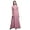 Light Pink, variant on Bimba Check Women Long Tank Maxi Dress Round Neck Printed Party Gown-Large