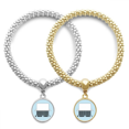 thumbnail image 1 of Barcode Cutting Paper Crushing Lover Bracelet Bangle Pendant Jewelry Couple Chain, 1 of 3