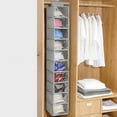 thumbnail image 2 of CNKOO Hat Rack 10 Shelf Hat Rack Organizer for Baseball Caps Display Rack Closet Hanging Hat Organizer with Dust Cover Cap Holder Hat Storage Rack with 10 Pockets Toy Storage Organizer Ha, 2 of 10