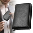 thumbnail image 2 of BinKFF Wallets for Men, Pop up Men's Simple Genuine Leather Wallet Rfid Blocking, Credit Card Holder Anti-Theft, Slim, Minimalist, Front Pocket, Id Window, 2 of 9