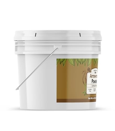 Unpretentious Arrowroot Powder, 1 Gallon, Raw, Non-GMO & Gluten-Free, Paleo Friendly