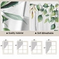 thumbnail image 3 of Eucalyptus Kitchen Window Curtains, Swag Curtains Valance for Bedroom Living Room Bathroom, Sage Green Vines Branch Watercolor Plant Rod Pocket Window Treatment Curtain Block Drapes 2 Panels 36"x45", 3 of 9