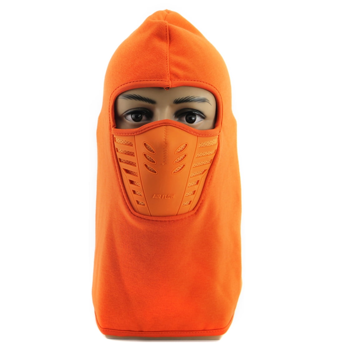 Balaclava Face Mask | Wind Resistant and Dust proof Winter Ski Mask Hoodie Style Orange by