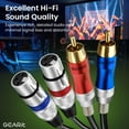thumbnail image 2 of Cable de Audio GEARit Doble XLR a Doble RCA 1 m, 2 of 7