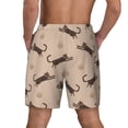 thumbnail image 4 of Daiia Leopard Print Mens Swim Trunks Swim Shorts Quick Dry Swim Shorts with Mesh Lining Pockets-Small, 4 of 9