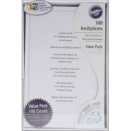 wilton invitation kit border single invitations own ct pack purpose