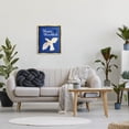 thumbnail image 2 of Happy Hanukkah Patterned Dove Holiday Graphic Art Metallic Gold Framed Art Print Wall Art, 2 of 6