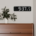 in Shower Timer Large LED Digital Wall Clock Temperature Date Day