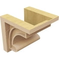 thumbnail image 5 of 7"W x 7"D x 7"H Wide Alma Rough Cedar Woodgrain TimberThane Corbel, Primed Tan, 5 of 6