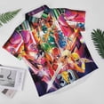 thumbnail image 2 of Power Rangers Mens Hawaiian Shirt Short Sleeve Button Down Shirts Tropical Summer Beach Shirts, 2 of 7