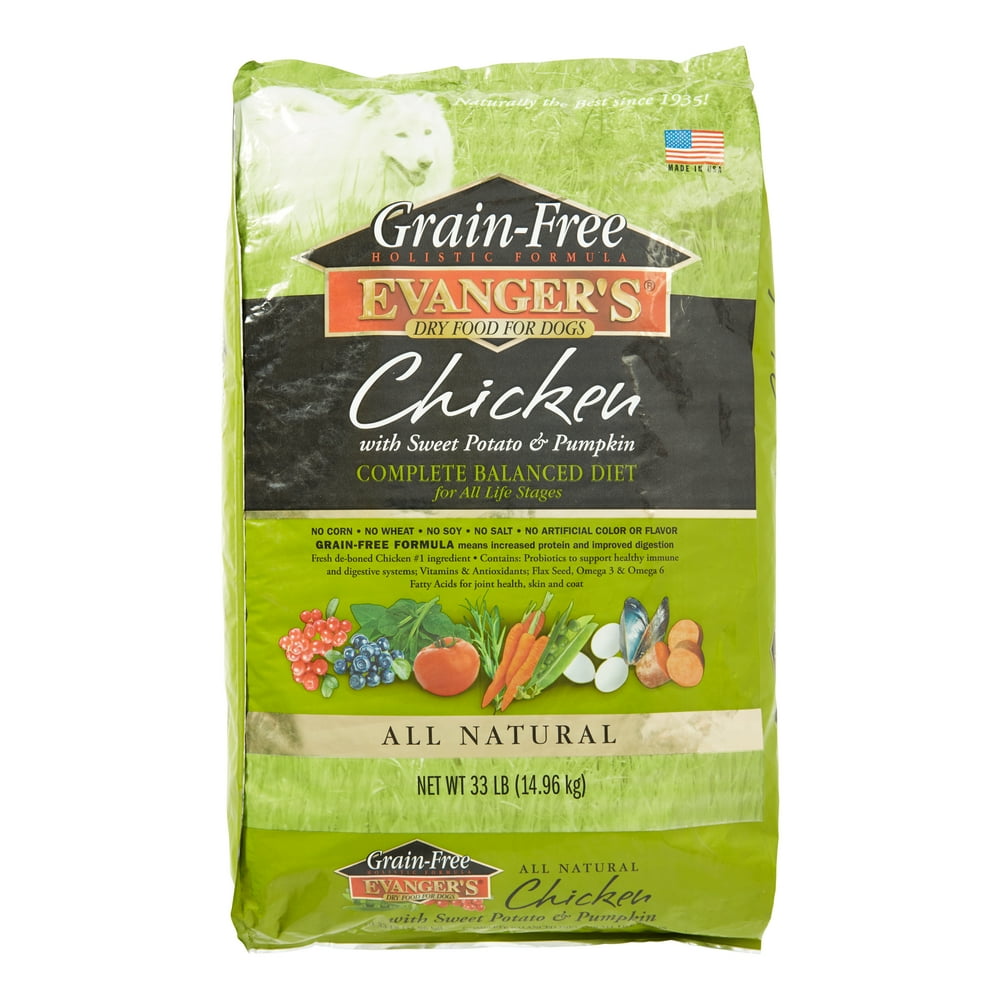 Evanger's Holistic GrainFree Chicken Dry Dog Food, 33 Lb
