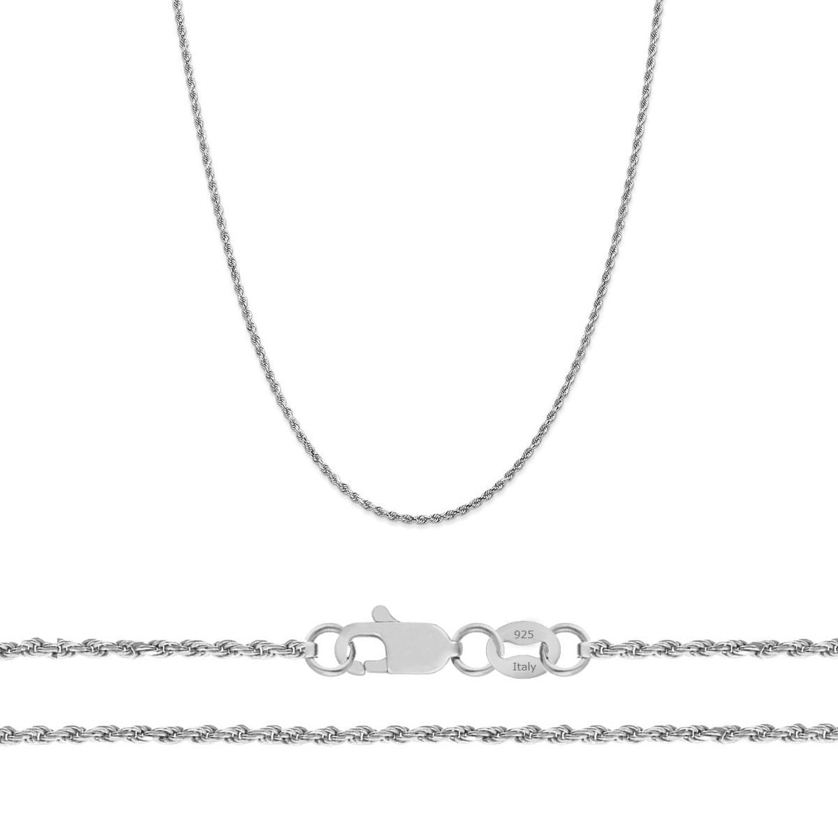 1.4mm 925 Sterling Silver O Trace Tubes Necklace BELCHER ROLO Chain 
