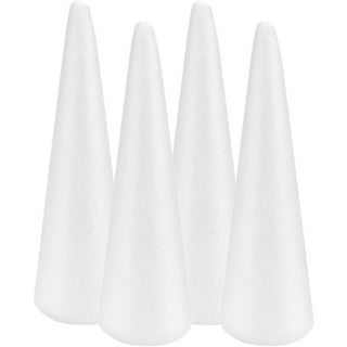 Hemoton 2 Pack Craft Foam Cones 12 Inch Large Foam Cones for Crafts  Christmas Tree Foam Cone Polystyrene Cone for DIY Home Craft Handmade  Floral