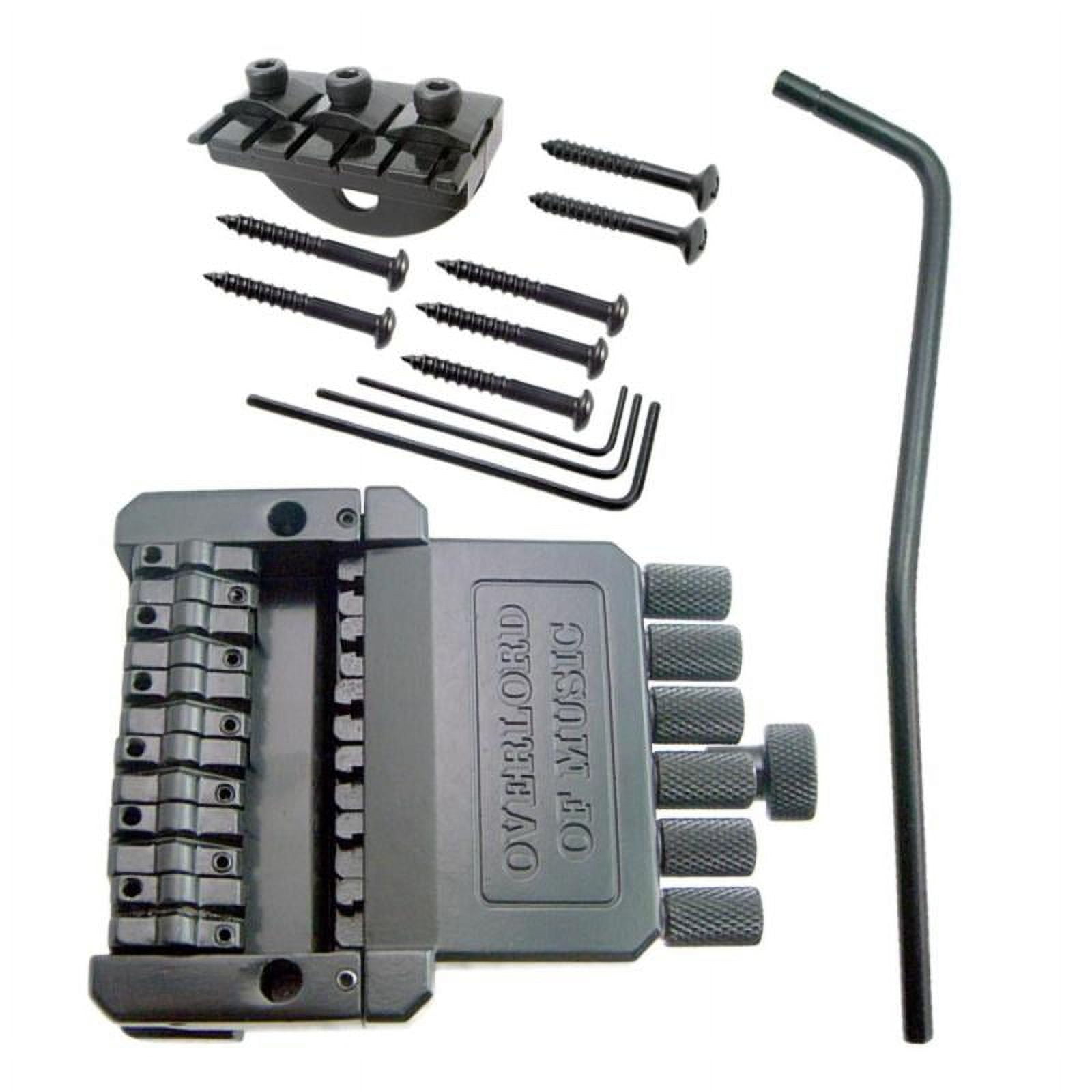 1 Set 6 String Saddle Headless Guitar Bridge Tailpiece for Electric Guitar Parts Replacement