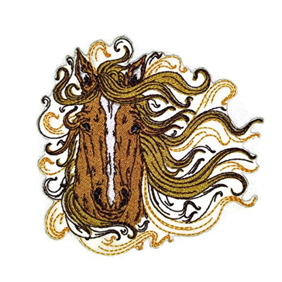 Custom and Unique Spirit of Stallions [Spirit Of Stallion No.9 ] [Custom and Unique] Embroidered Iron on/Sew patch 5" 5"]