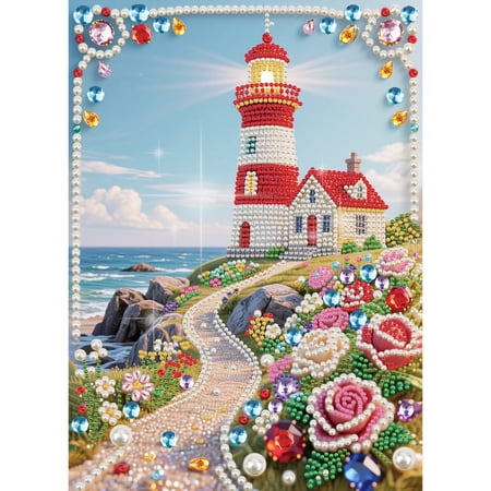 Adult Diamond Painting Kit Tulip Vase Pearl Painting 5D DIY Art Craft Diamond Pearl Painting, Perfect for Home Wall Decor, 12x16 in
