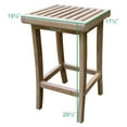 thumbnail image 6 of Teak 35-In Square Bar Table with two 29-In Bar Stools, 6 of 6