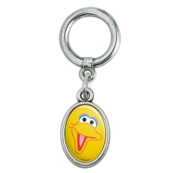 Sesame Street Big Bird Face Shoe Sneaker Shoelace Oval Charm Jewelry