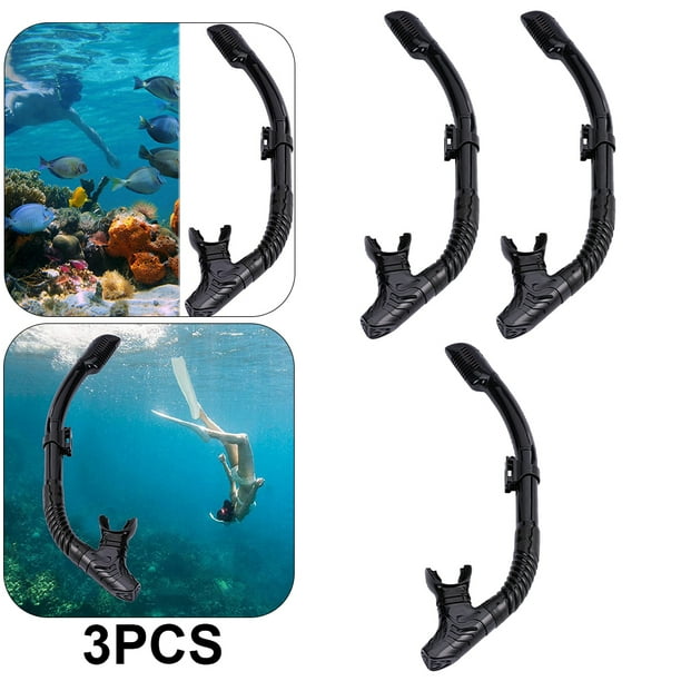 Snorkel Buceo Tubo Respiración Subacuático Completamente Seco Equipo ()