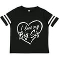 thumbnail image 3 of Inktastic I Love My Big Sis in White Chalk Heart Boys or Girls Toddler T-Shirt, 3 of 5