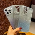thumbnail image 5 of Glitter Case for iPhone 14 Pro Max Hard PC Anti-Scratch Anti-Fall Soft TPU Bumper Shockproof Full Camera Lens Protective Slim Luxury Bling Cover for Women Girls - Black, 5 of 13