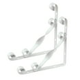 thumbnail image 4 of IFANLANDOR 2pcs Decorative Floating Shelf Bracket Iron White Triangle Fixture Mounting, 4 of 8