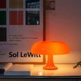 thumbnail image 6 of Medusa Table Lamp Retro Dome Glass Shade, Warm Orange Glow, Jelly-fish-Inspired Design, Modern Accent Lighting for Home & Office, 6 of 6