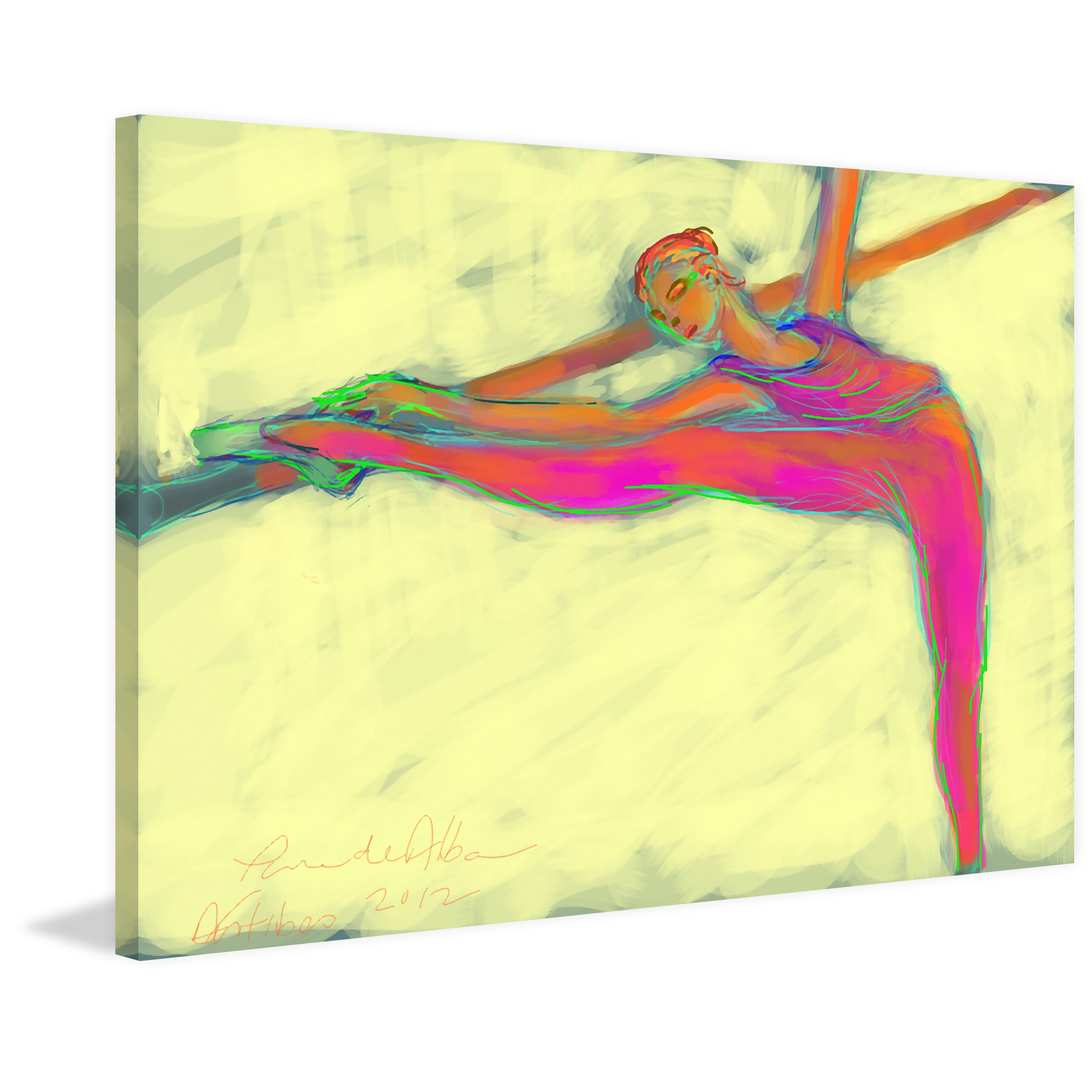 Marmont Hill "Attitude" by Arthur Pina Painting Print on Wrapped Canvas