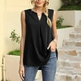 thumbnail image 5 of DxhmoneyHX Tank Tops for Women V Neck Loose Sleeveless Shirts Loose Fit Tunic Tees Causal Trendy Summer Beach Vacation Blouse, 5 of 6