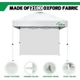 thumbnail image 3 of 10x10   Canopy Sidewalls, Waterproof 210D Polyester with  , Silver White, 3 of 5