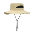 thumbnail image 1 of Sombrero de cubo, sombrero para el sol, gorras de playa, secado rápido, ala ancha, gorras de camping de verano, pesca Caqui, 1 of 9