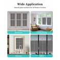 thumbnail image 6 of Window Privacy Film,Black White Striped UV Sun Blocking Window Tint Film Heat Control One Way Blackout Window Film,Farmhouse Geometric Horizontal Lines Stripes Non Adhesive Static Cling 29.5x78.7 In, 6 of 7