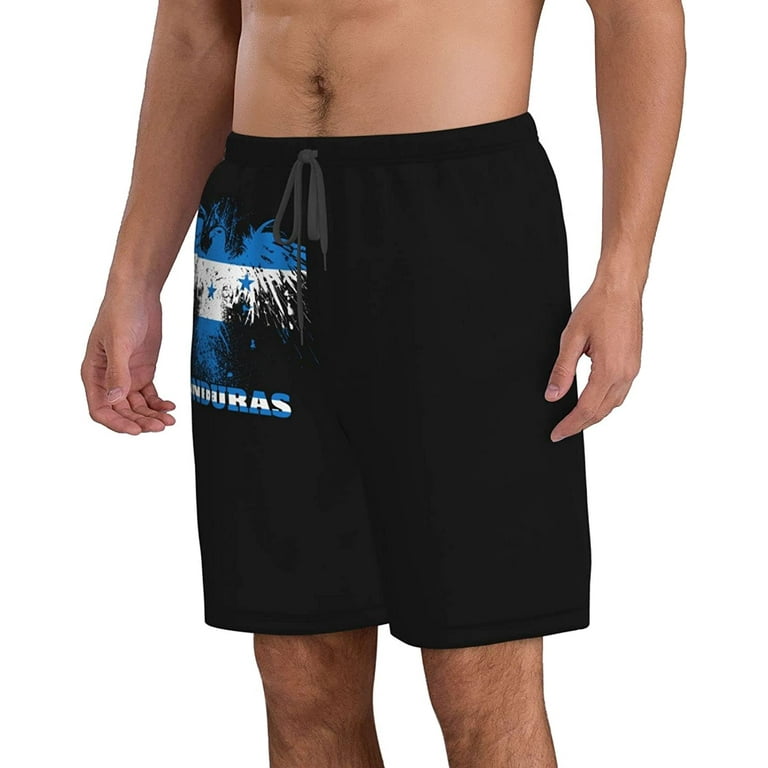 Men s Honduras Flag American Eagle Board Shorts Summer Surf Swim Trunks Beach Shorts with Pockets S 3XL Walmart
