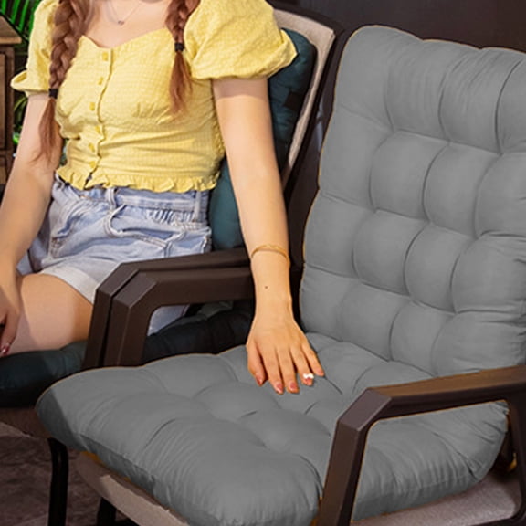 OEFNTAC Chair Cushions Plush Seat Cushions for Home Use, Tufted Corduroy Floor Cushions for Living Room Tatami, Yellow, Gray, Green,17.71x33.46x1.96in